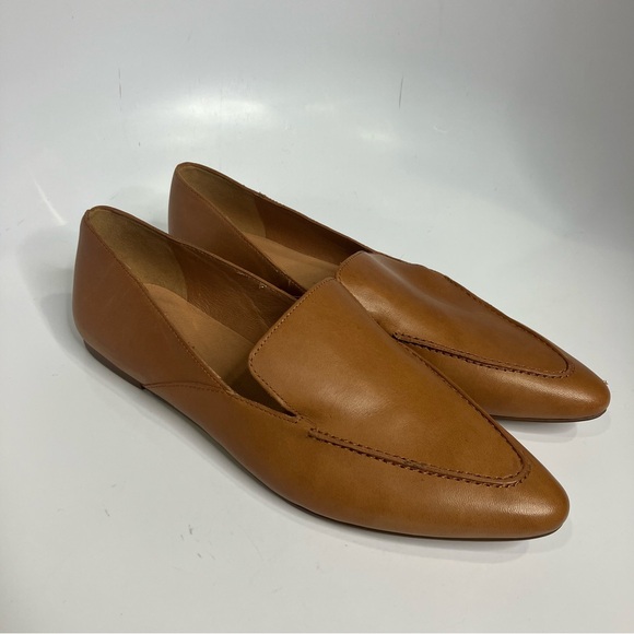 Madewell The Frances skimmer leather loafers cognac women’s size 11 contemporary - Picture 3 of 12